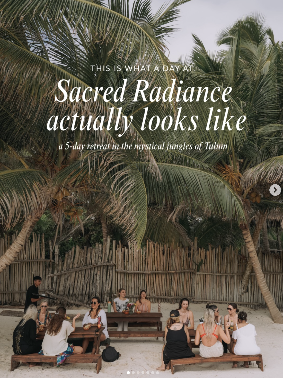 Sacred Radiance retreat at Ether Hotel beach