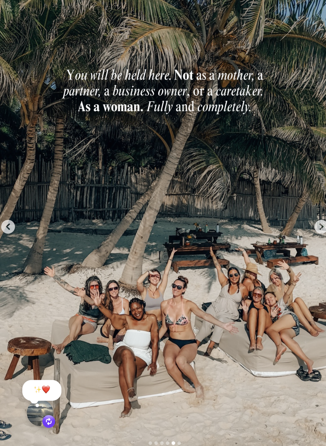 Retreat group at Ether Hotel Tulum