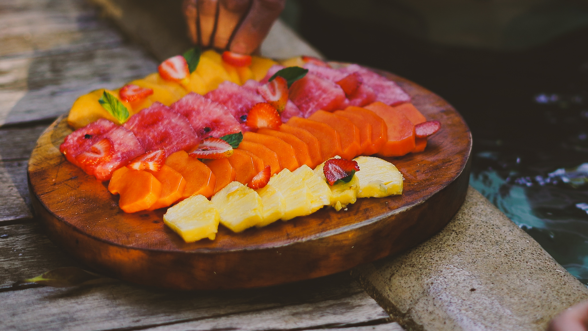 Fresh fruit platter at Hotel Noah